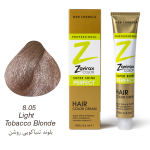رنگ مو ویتامینه و کم آمونیاک 8/05 تنباکویی (بلوند تنباکویی روشن) تیوپی 100 میلی لیتری